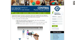 Desktop Screenshot of centralphysicaltherapy.com